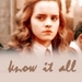 Miss Know It All - hermione-granger icon