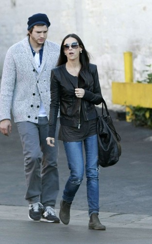  Ashton & Demi out in Studio City