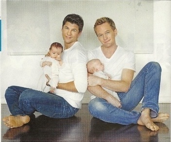 Neil & David with the twins :)