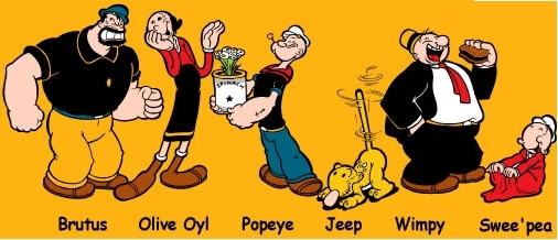 Photo of popeye and friends for fans of Popeye. popeye and friends.