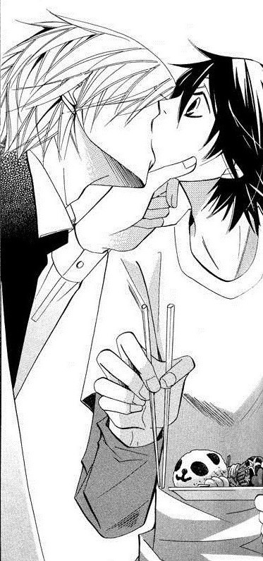 Akihiko and Misaki kiss (manga) - junjou-romantica photo