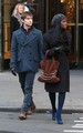 Chace with Tika Sumpter on Set - gossip-girl photo