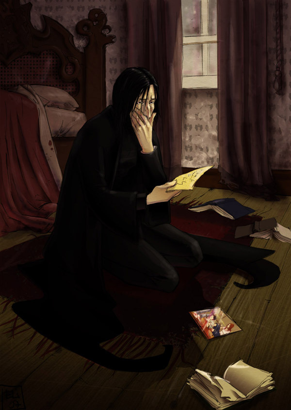 DH: Lily's Letter & Picture - Severus Snape & Lily 600x844