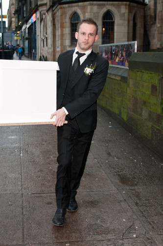  Dominic at Billy Boyd's wedding last December 29: