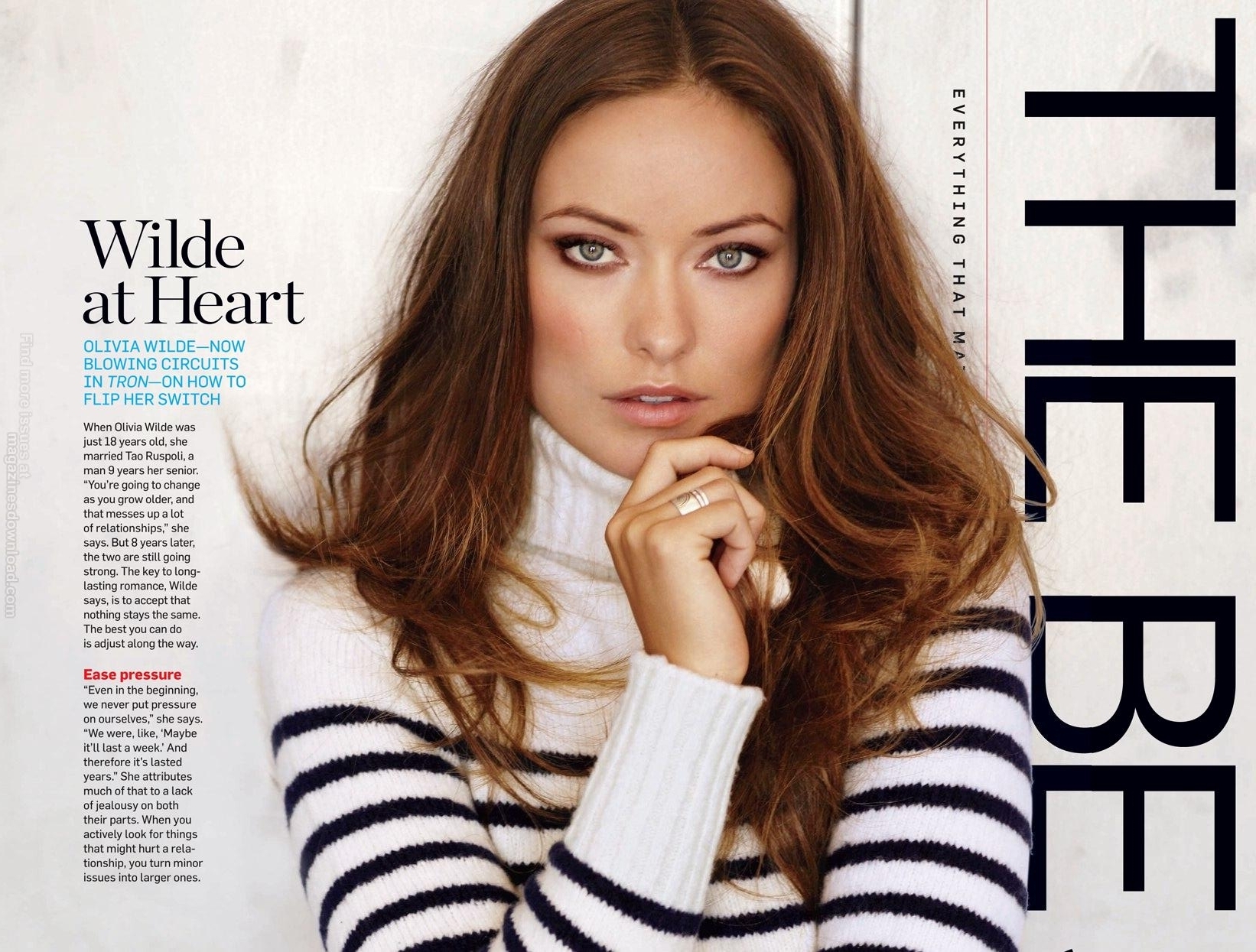 Photo of Olivia Wilde in January/February 2011 issue of "Men...