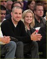 Reese & Jim @ LA Laker's Game - reese-witherspoon photo