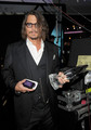 2011 People's Choice Awards - Backstage Johnny Depp - johnny-depp photo