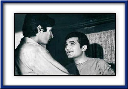  Amitabh Bachchan & Super 별, 스타 Rajesh Khanna in Anand - 1971