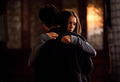 DAMON AND ELENA HUG!!! - ian-somerhalder-and-nina-dobrev photo