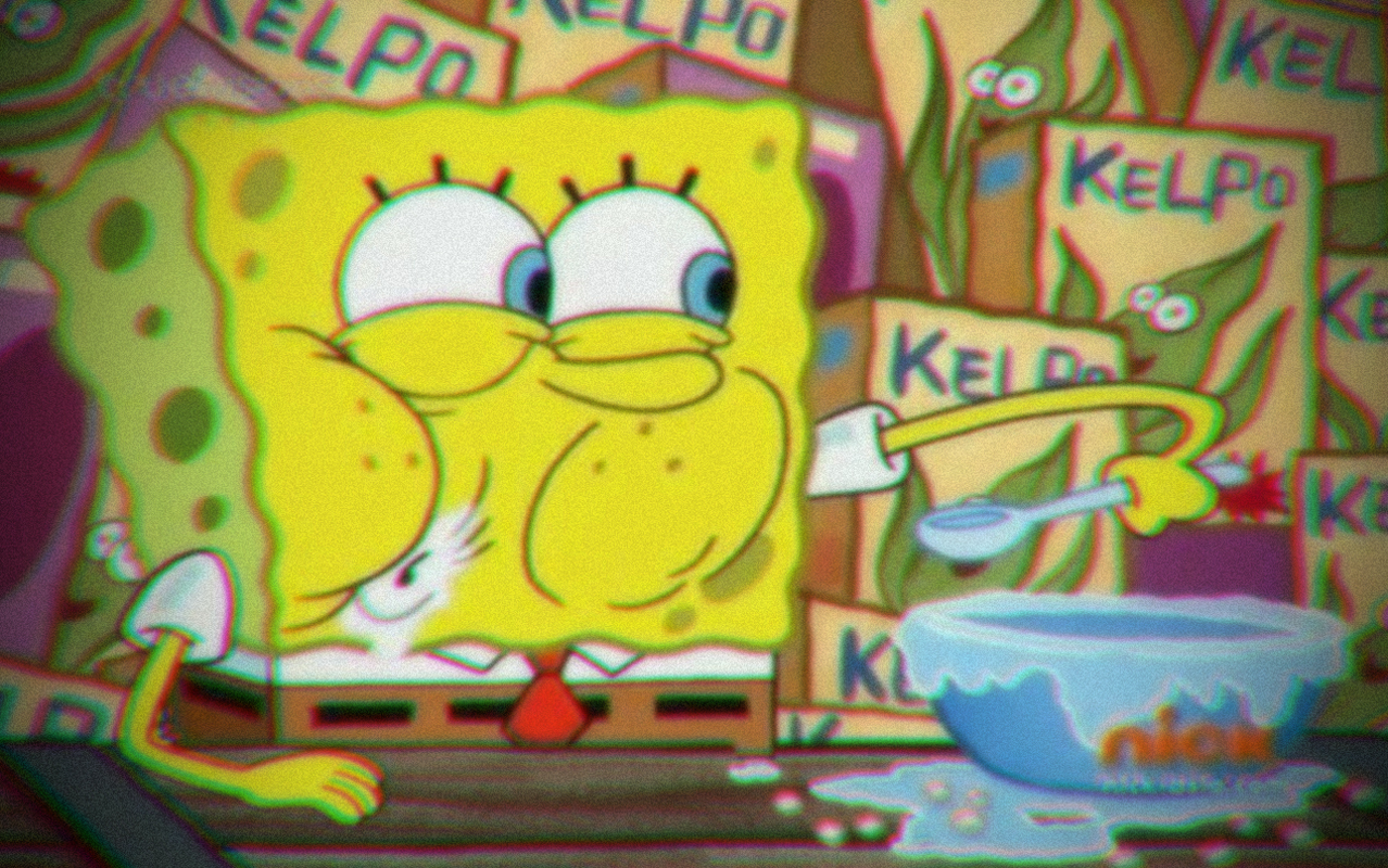 Download this Spongebob Squarepants Eating Kelpo picture
