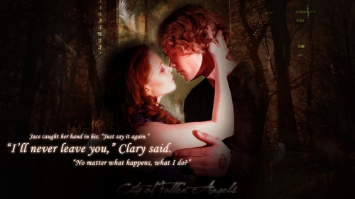  Jace & Clary karatasi la kupamba ukuta