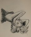 Marilyn,drawing by Paul Davison - marilyn-monroe fan art