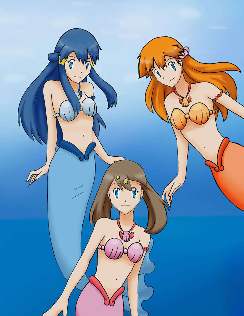 Fan Art of Misty, May, and Dawn for fans of Misty, May, and Dawn. 