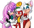 Secret Sonic Santa - rouge-the-bat fan art