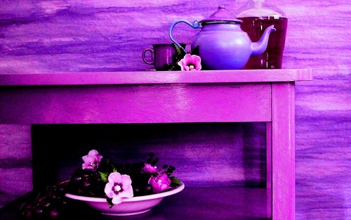 Stock ~ Teapot & Flowers