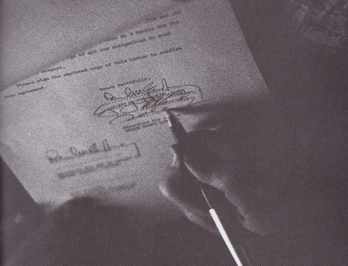  The signature that ended it all