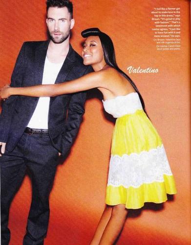 Vanessa | InStyle Magazine with Adam Levine.