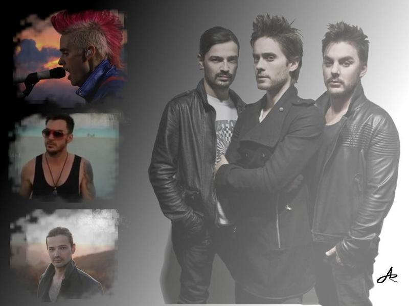 30 seconds to mars wallpapers. black and white - 30 Seconds