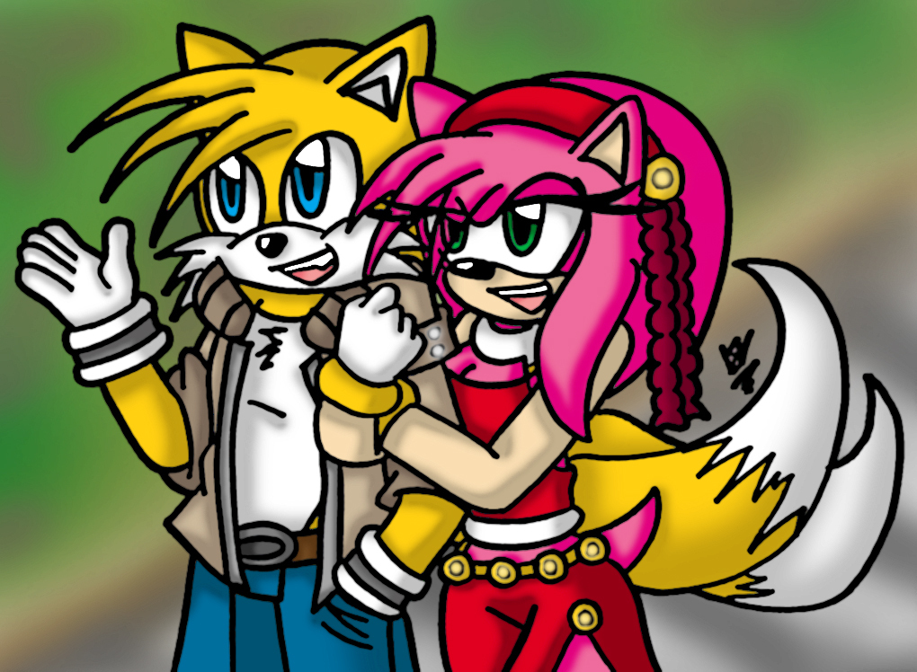 Photo of tails and amy for fans of tails and amy. 