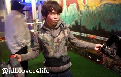  Burnham playing paintball with Zach Sang:))