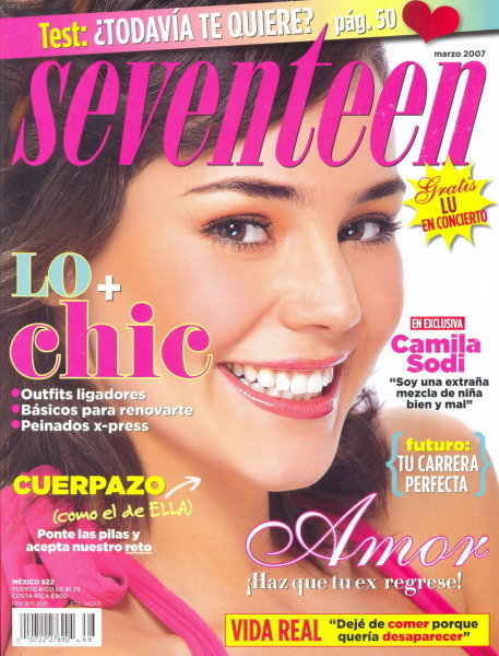 Camila Sodi Seventeen Magazine Mexico March 2007 