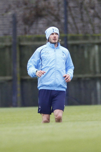 David Beckham at Spurs Training - January 12, 2011
