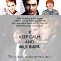 Keep calm and hold hands - harry-potter fan art