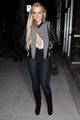 Lindsay Lohan enjoys a night out with friends at Hal's Bar and Grill in Venice, California  - lindsay-lohan photo
