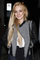 Lindsay Lohan enjoys a night out with friends at Hal's Bar and Grill in Venice, California  - lindsay-lohan photo