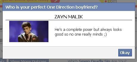 Sizzling Hot Zayn Is My Perfect 1D BoyF (Take The Quiz On FB) He Leaves Me Breathless 100% Real :) x