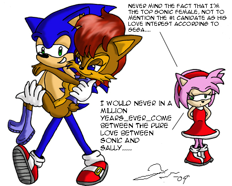  amy sally and sonic