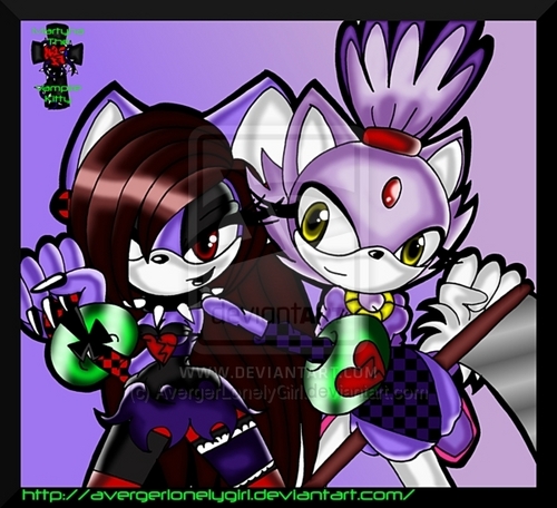  two purple fuoco kitties