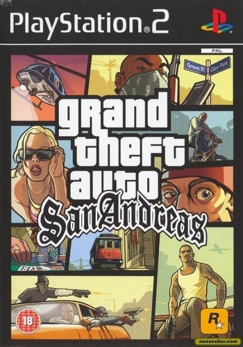  GTA san andreas PS游戏机 cover!