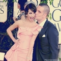 Mark and Lea, Golden Globes - glee photo