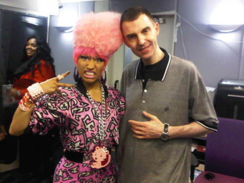  Nicki with Tim Westwood (January 20, 2011)