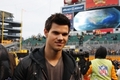 Taylor Lautner at the Steelers Game on January 15th - twilight-series photo