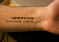 When words fail. - music photo