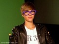 justin n his purple glasses - justin-bieber photo