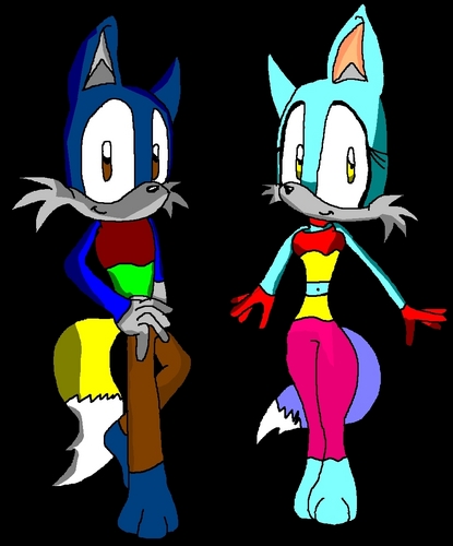  rye the vos, fox and lilly the vos, fox (shaded version)