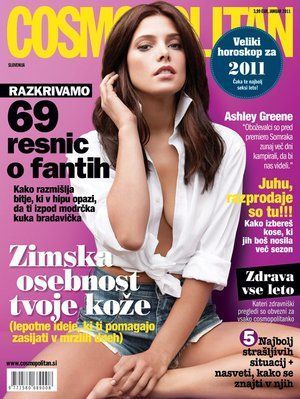 Ashley on the cover of 'Cosmopolitan' magazines World-wide! (2011)