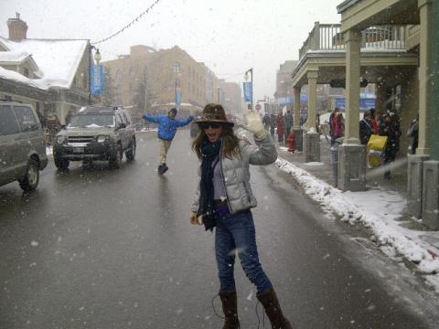 Eliza Dushku and Rick Fox on day 2 of Sundance