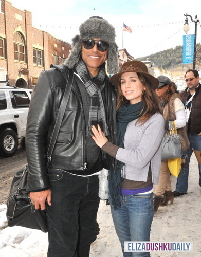 Eliza Dushku and Rick Fox on day 2 of Sundance