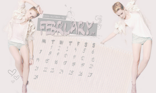  Emma Watson February Calendar 2011