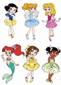 Little Disney Princesses :D - disney-princess fan art