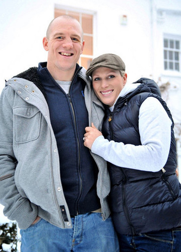 Zara Phillips and her  fiance Mike Tindall 