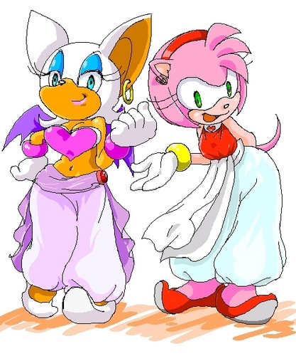 amy and rouge best friends