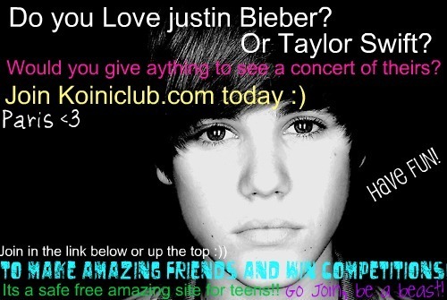  win tickets to a jb show, concerto in paris :)