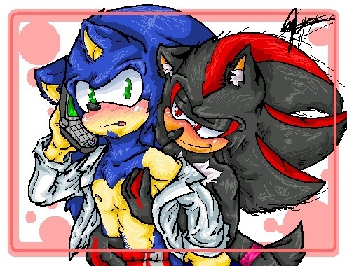 sonic+silver=one jealous shadow - Sonic yaoi fan Art (30403393) - fanpop