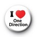 1D = Heartthrobs (I Love 1D Badge) 100% Real :) x - one-direction icon