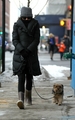 A chilly walk with Whiz in New York City  - natalie-portman photo